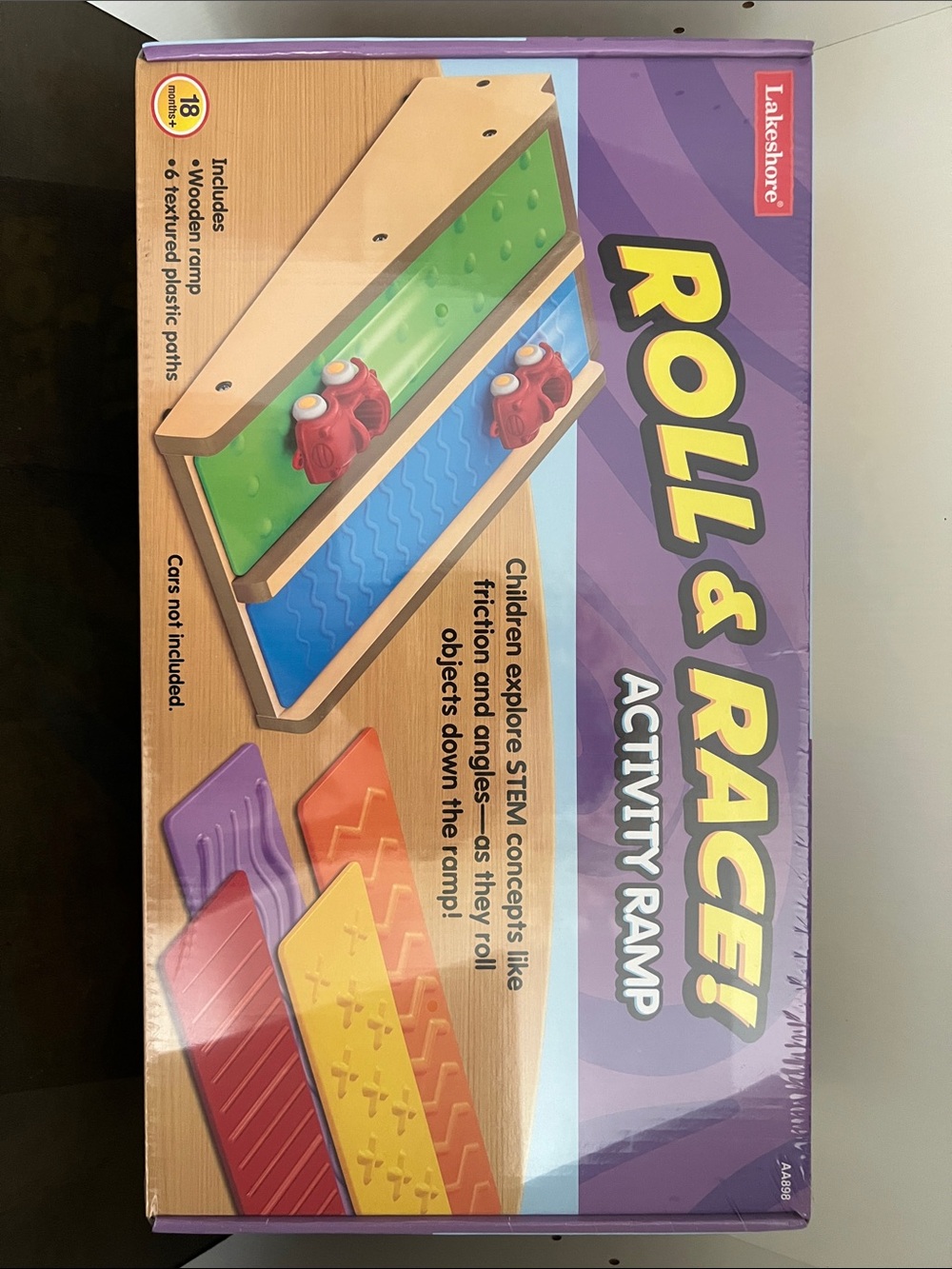 Lakeshore Roll & Race Activity Ramp - Purple & Multicolor